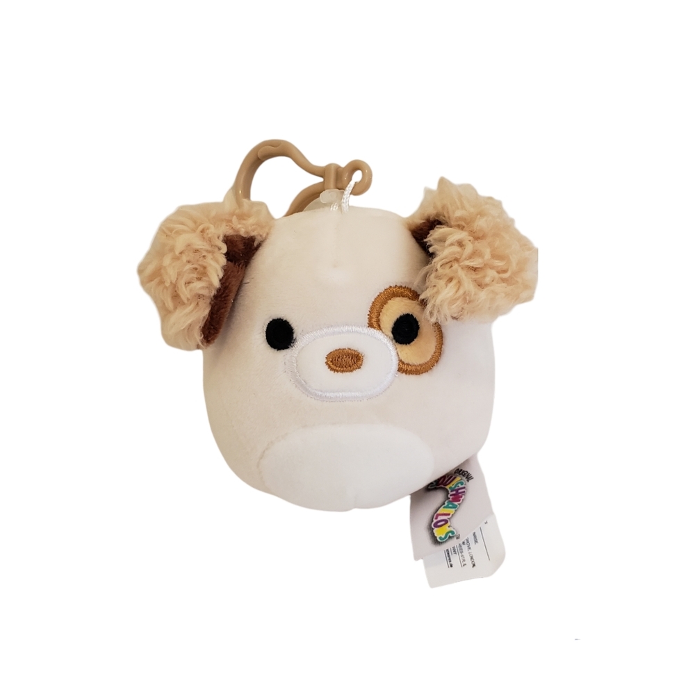 Squishmallows 3.5" Clip Harrison the Dog Plush NWT